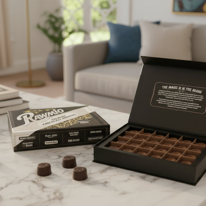 Rawmio 70% Dark Chocolate Bon Bons, 24ea