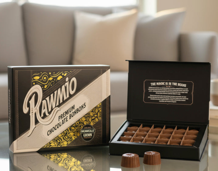 Rawmio 70% Dark Chocolate Bon Bons, 24ea