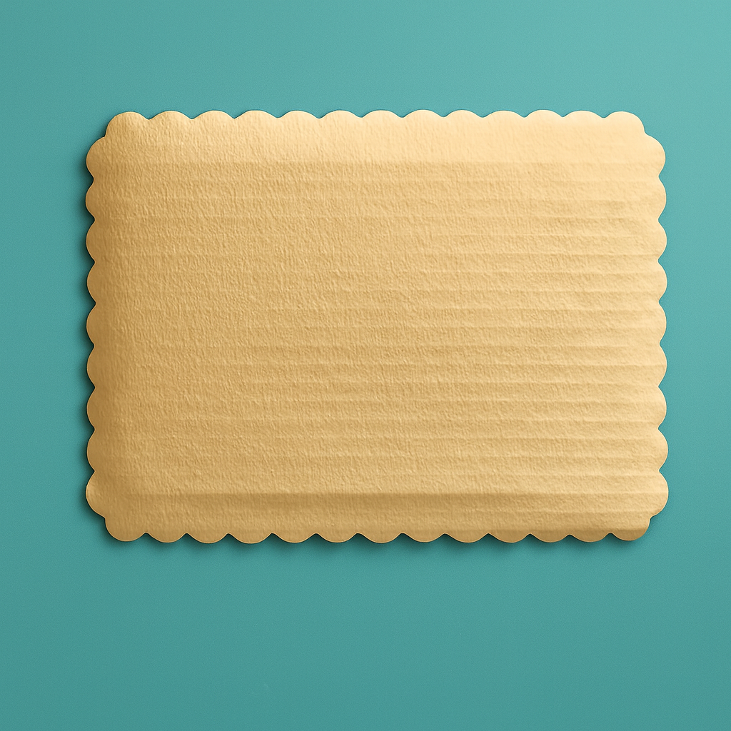 Cake Board - Full Sheet Gold Scallop