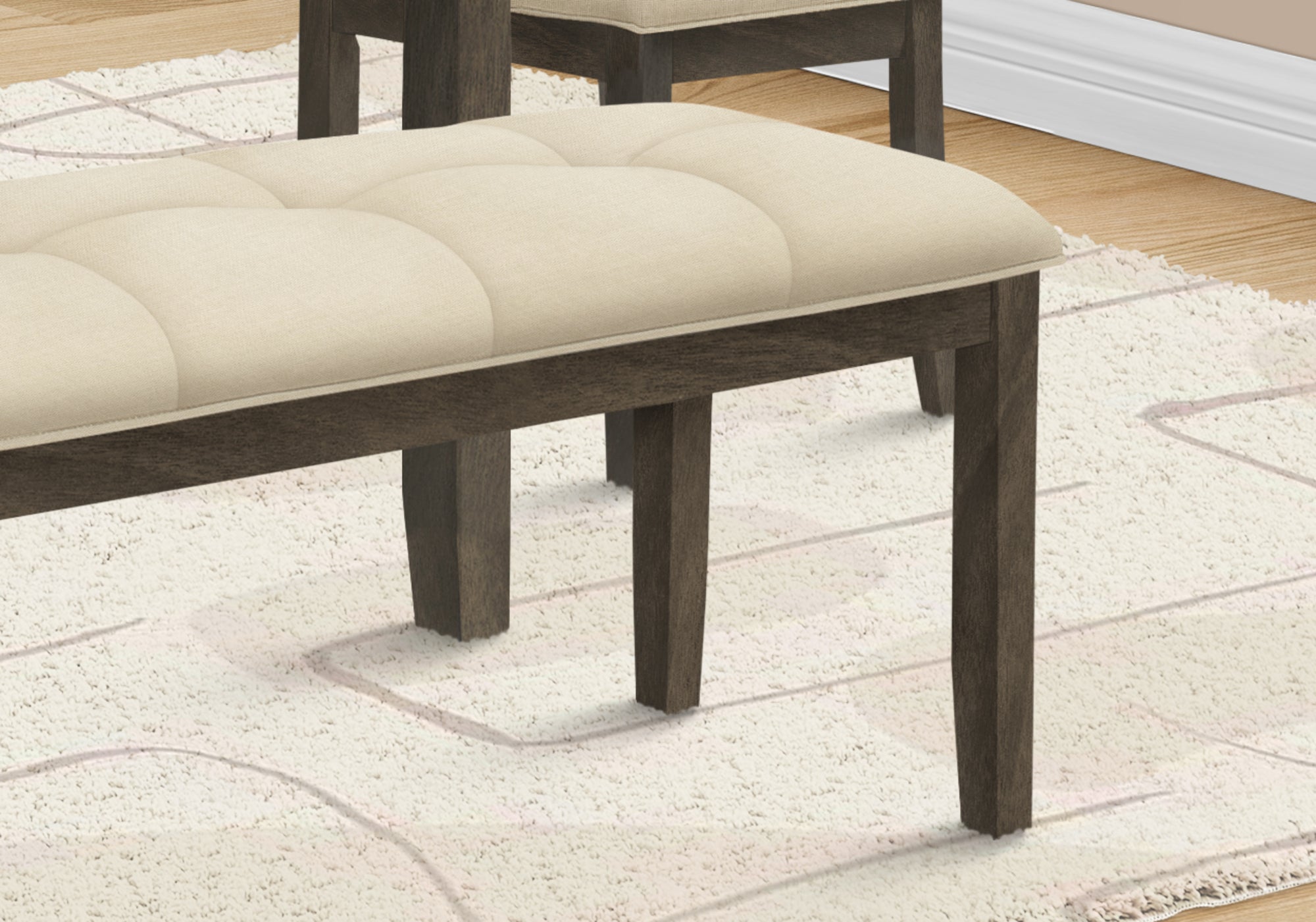 44" Rectangular Upholstered Bench