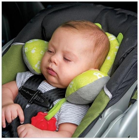 Baby Safety U-shaped Car Seat Pillow With Protective Cover