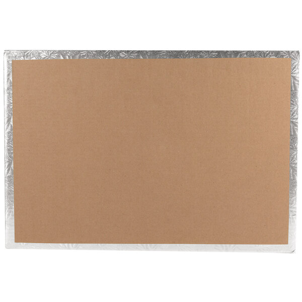 Cake Board - Full  Sheet Silver Wrap - (Foldunder)