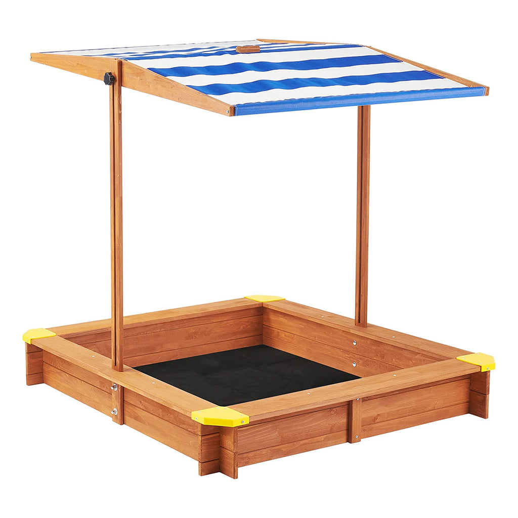 Kids Wooden Sandbox with Cover - 46"