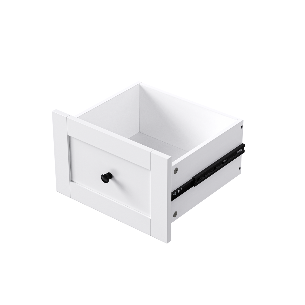 Kitchen Island with Extendable Dining Table and Power Outlet - White