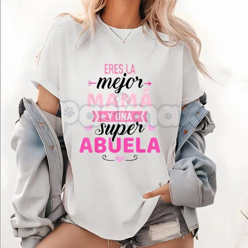 "Mejor Mama" Spanish Mother’s Day T-Shirt – Best Mom Ever Floral Graphic Tee, Premium 100% Cotton Hispanic Heritage Top, Soft Lived-In Heavyweight Latina Matriarch Shirt, Made in USA