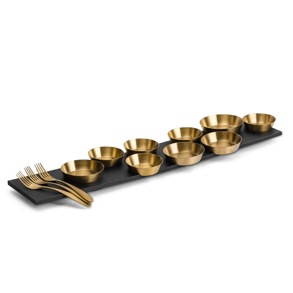 Modular Serving Tray with 9 Matching Dishes – Porto Series