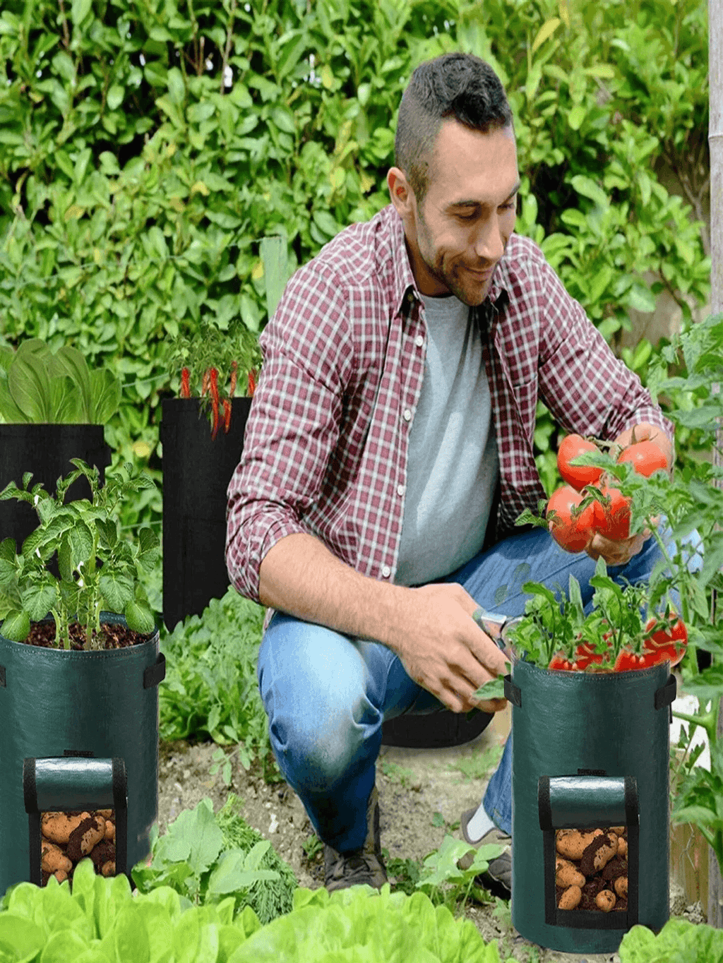 5 PCS Vegetable Grow Bag Planting Bags