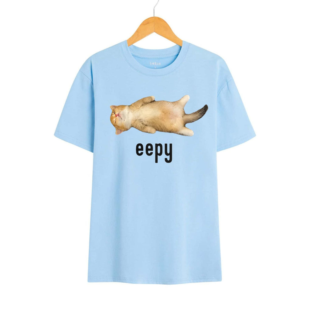 "Eepy Cat" Silly Sleepy Cat Meme T-Shirt - Cute Cat Lover Apparel, Funny Meme Tee