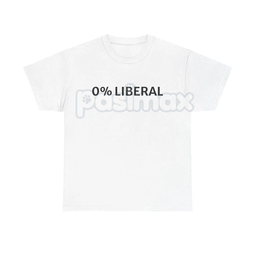 "0 Percent Lib" T-shirt - Funny Political Graphic Tee, Halloween Humor Gift Idea, Conservative Statement Shirt