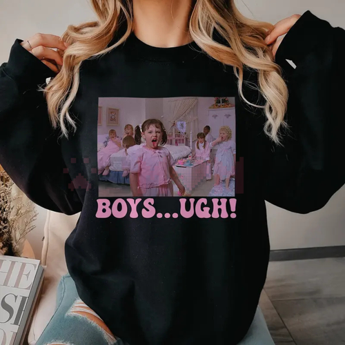 "Boys, Ugh" Funny Valentine’s Sweatshirt