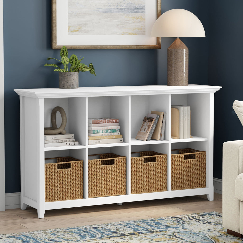 Amherst Cube Storage Bookcase with Large Cubbies - Dark Brown, Dark Gray, or White
