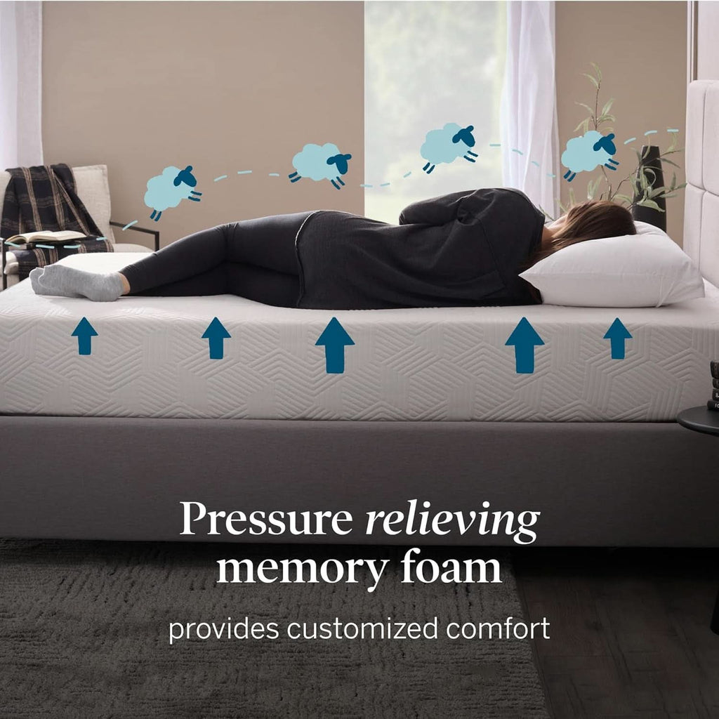 Full Size Memory Foam Mattress Bamboo Charcoal Gel Infusion
