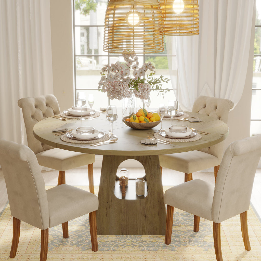 Round Dining Table for 4-6