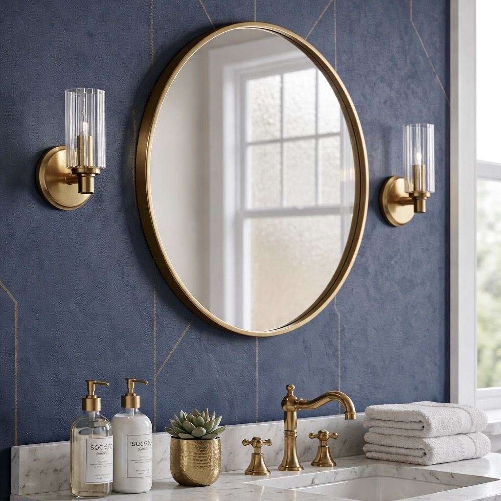 Jardin Single Light Wall Sconce With Clear Ribbed Satin - Clear / Gold