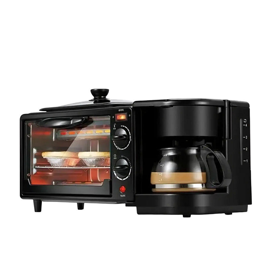3 in 1 Breakfast Station Coffee Maker and Toaster Oven