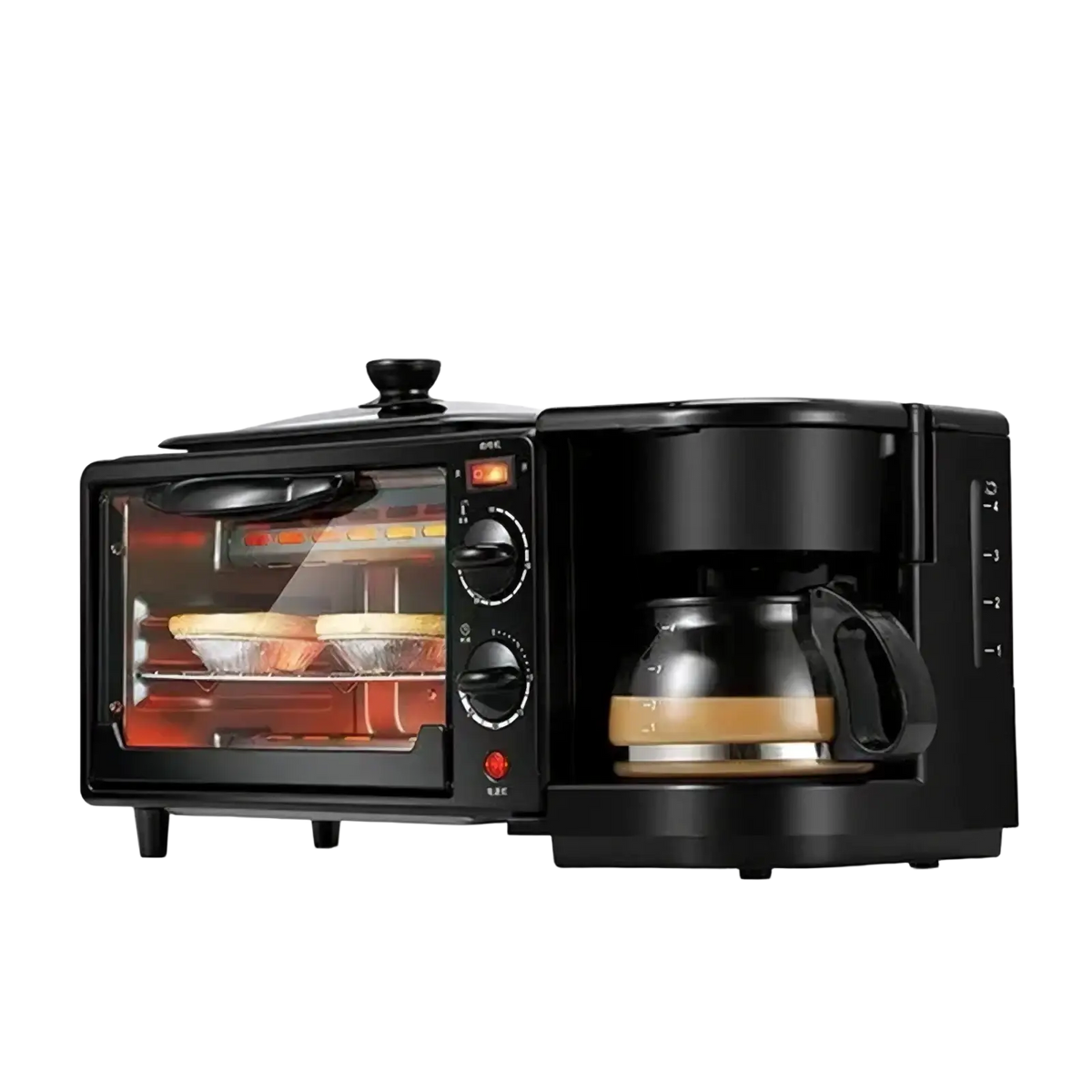 3 in 1 Breakfast Station Coffee Maker and Toaster Oven