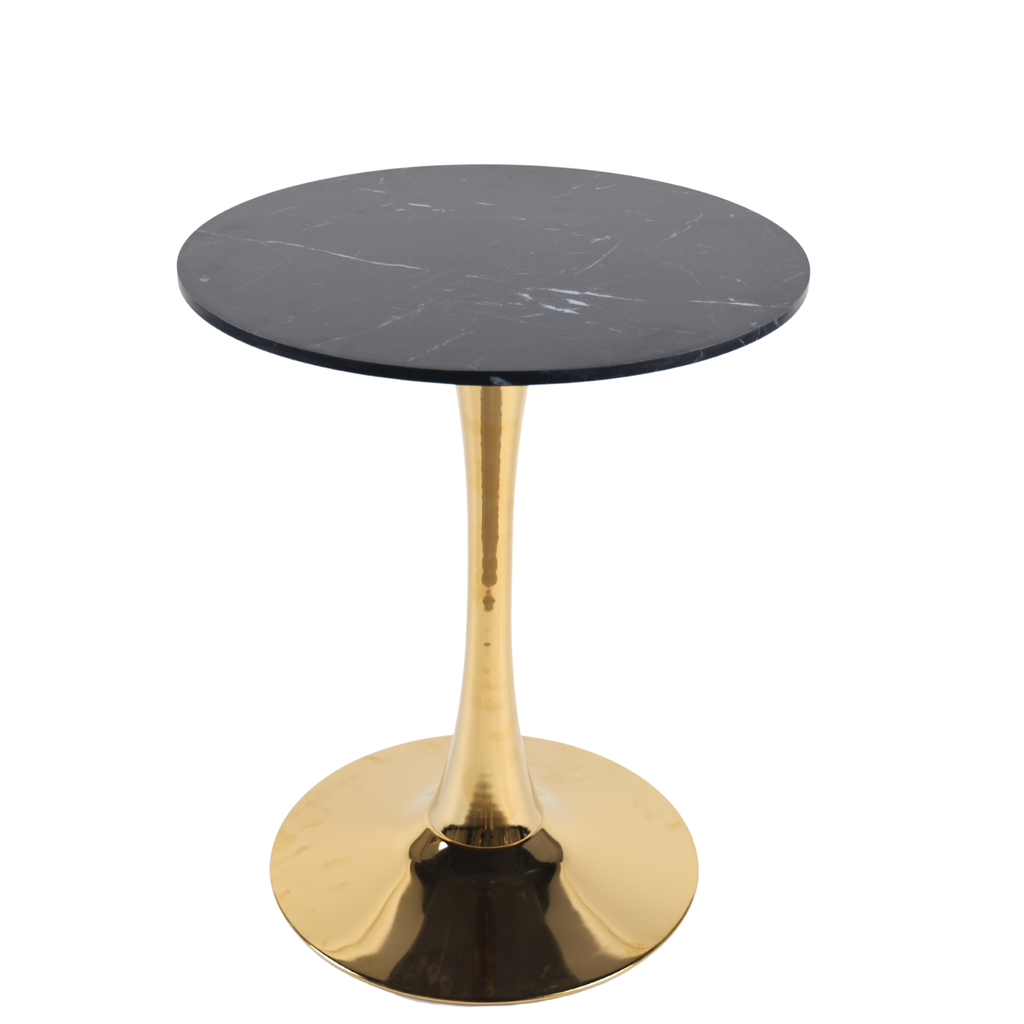 Black Marble Tulip Dining Table for 2-4 People