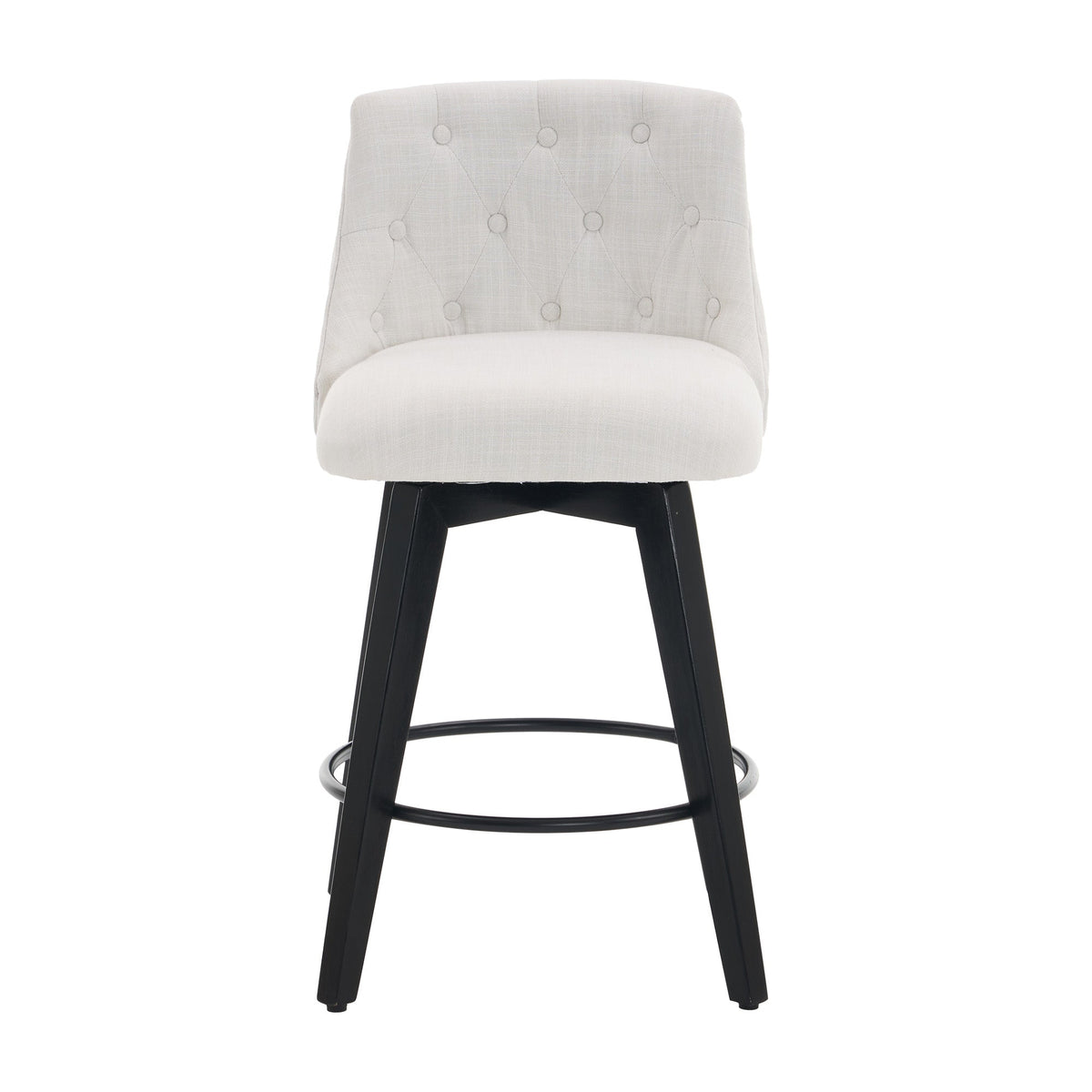007-360° Swivel Bar Stools Set of 2