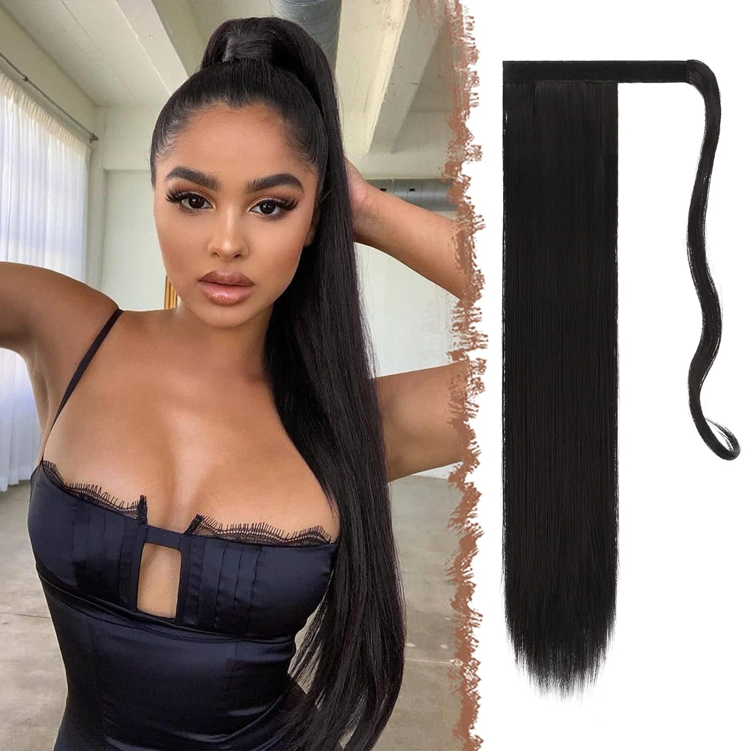 VIP Ponytail Silky 24" (100 Grams) 100% Human Hair Extension - Choose Color