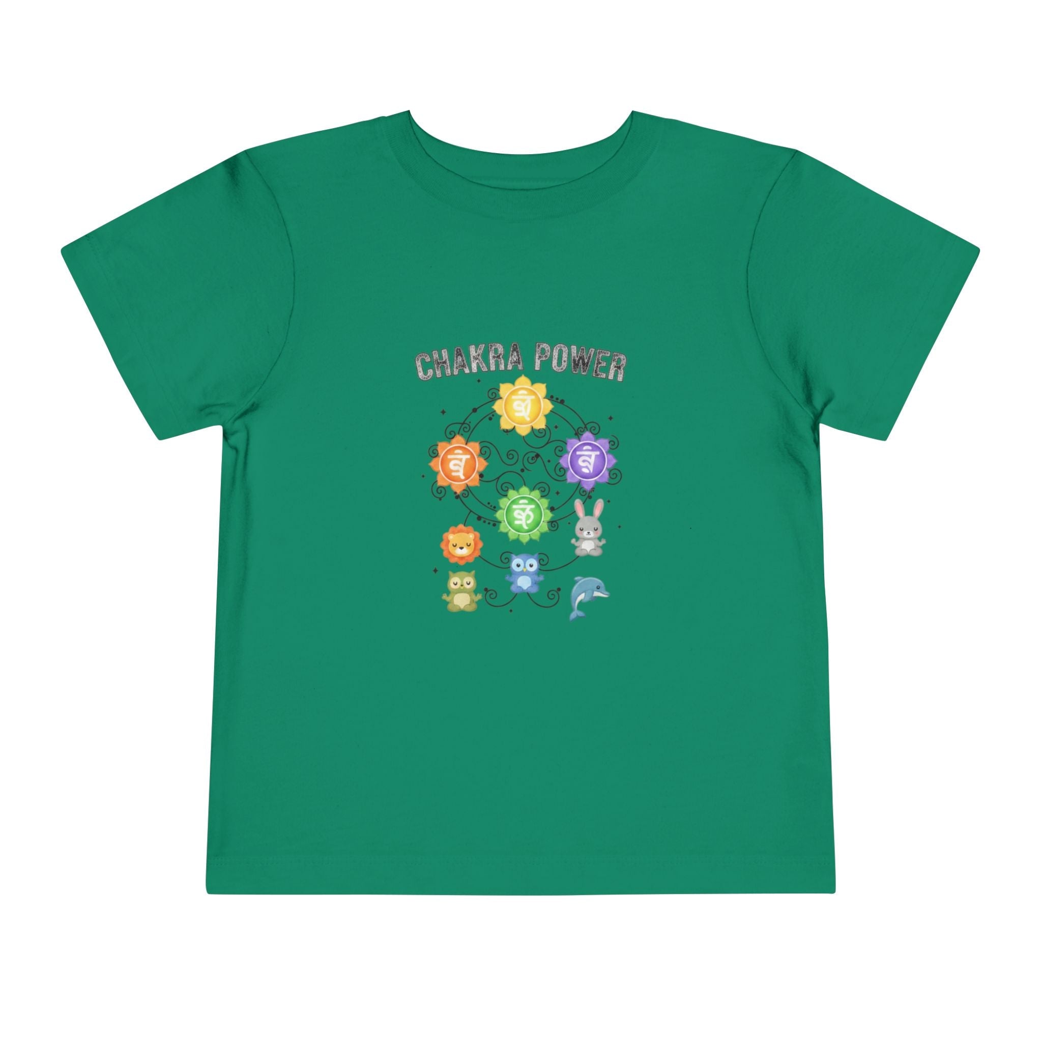 Chakra Power Toddler Tee — Colorful Kids Chakra Energy Shirt