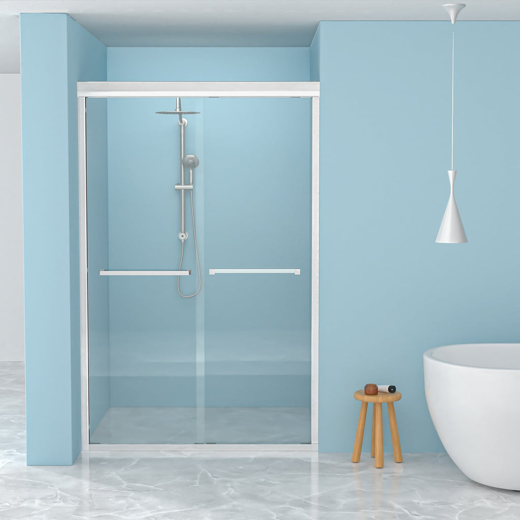 Semi-Frameless Bypass Sliding Shower Door