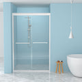 Semi-Frameless Bypass Sliding Shower Door