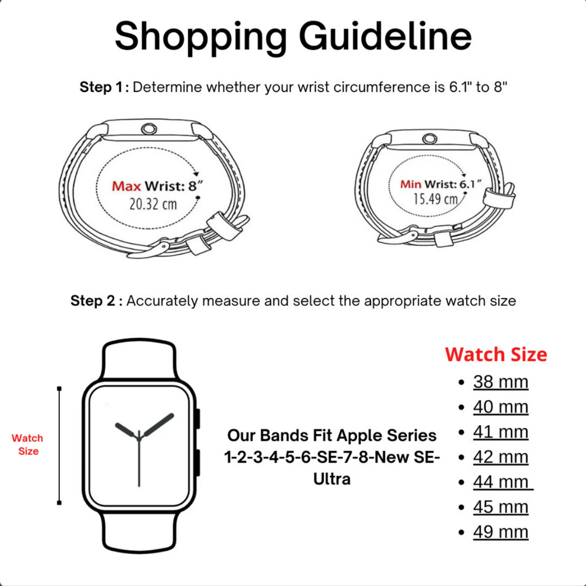 Luxury Double Wrap Cream Leather Apple Watch Band - San Diego