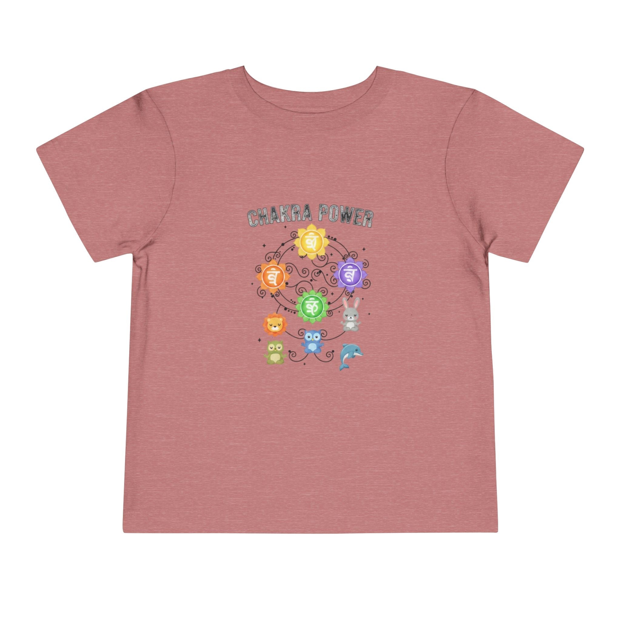 Chakra Power Toddler Tee — Colorful Kids Chakra Energy Shirt