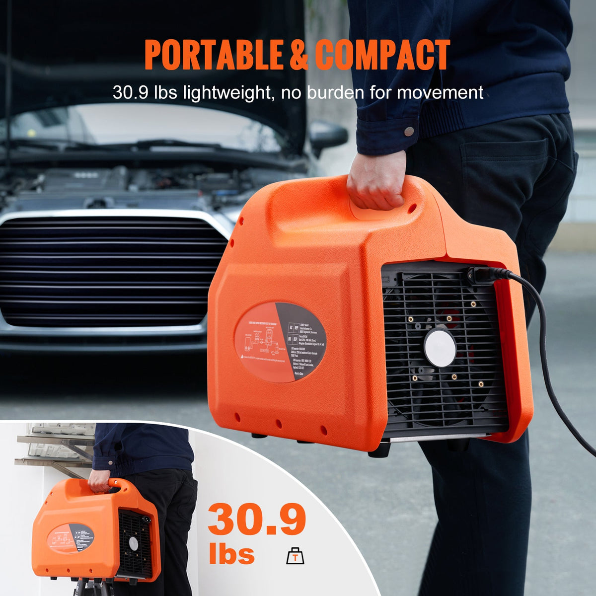 1 HP Refrigerant Recovery Machine