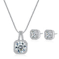 Women's Square Zircon Simple Stylish Personality For Jewelry Set