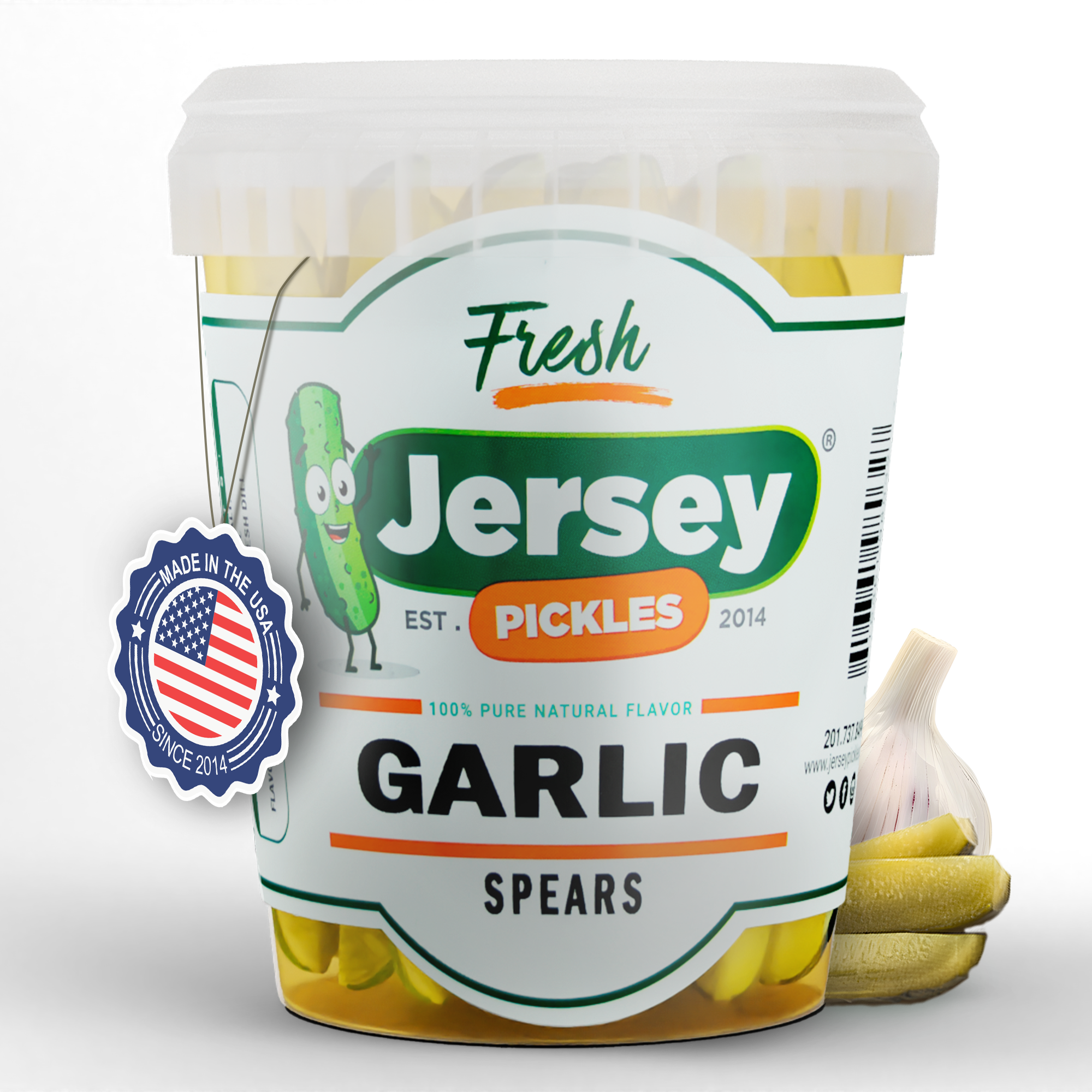 Fresh Garlic Dill Pickle Spears