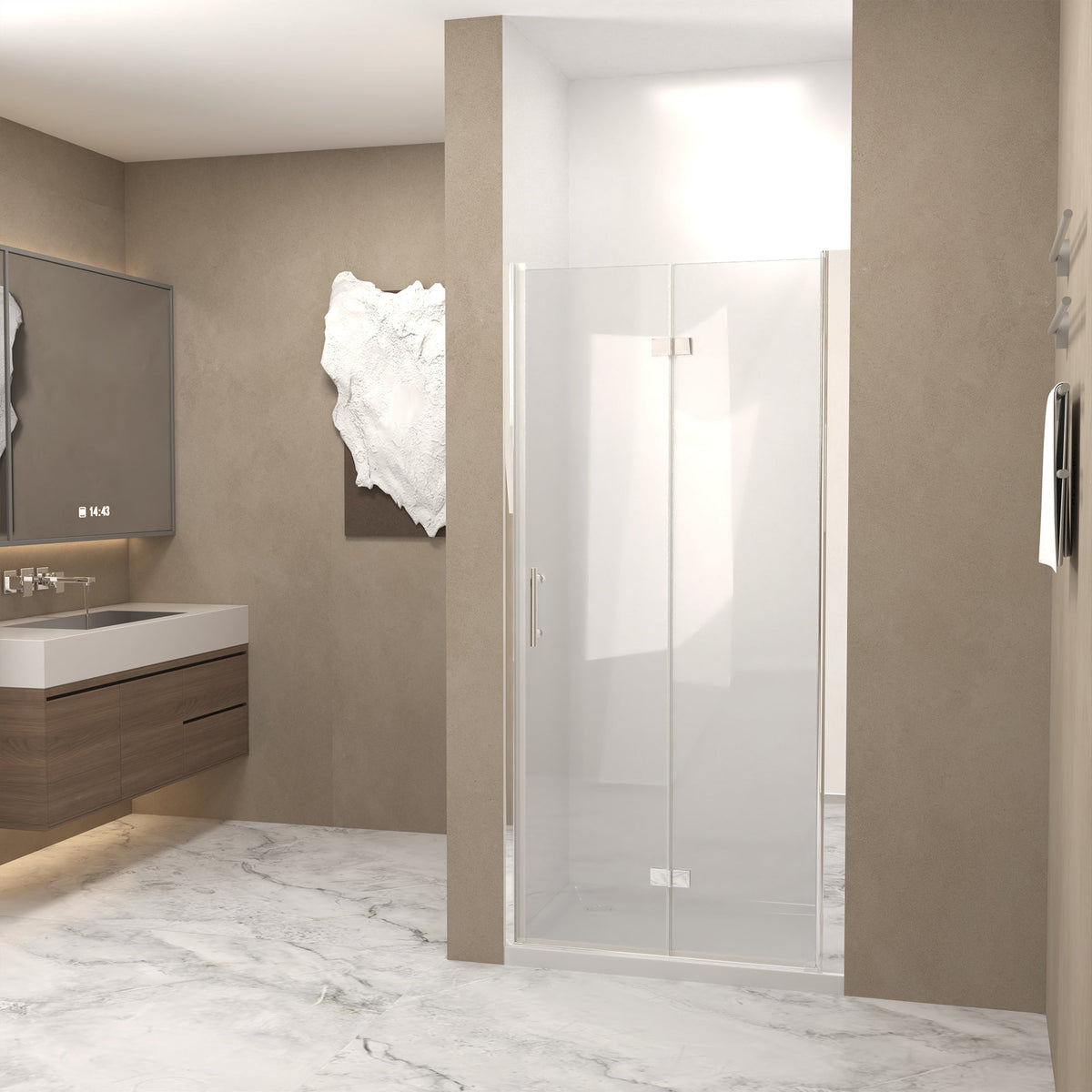 37-36" x 72" Bifold Shower Door