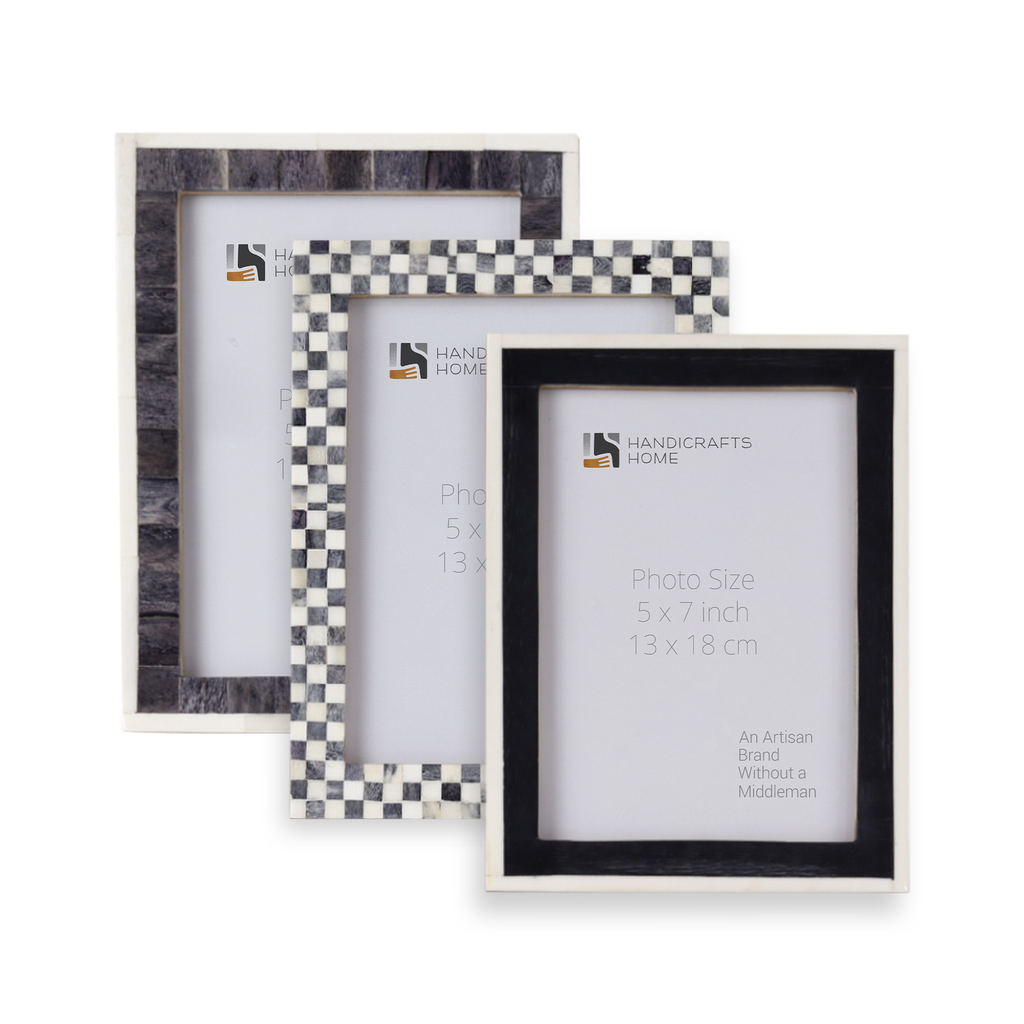 Picture Frame Combo Pack of 3 – Cloud Collection, 5" x 7"
