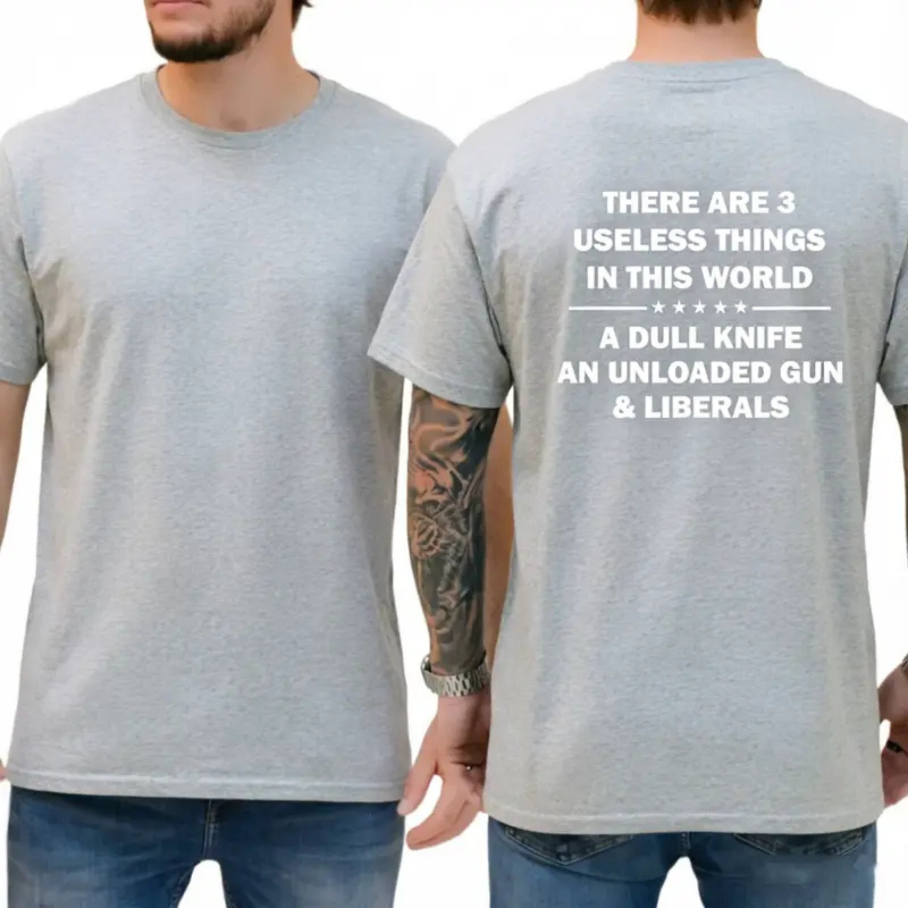 "3 Useless Things" Funny Political T-Shirt