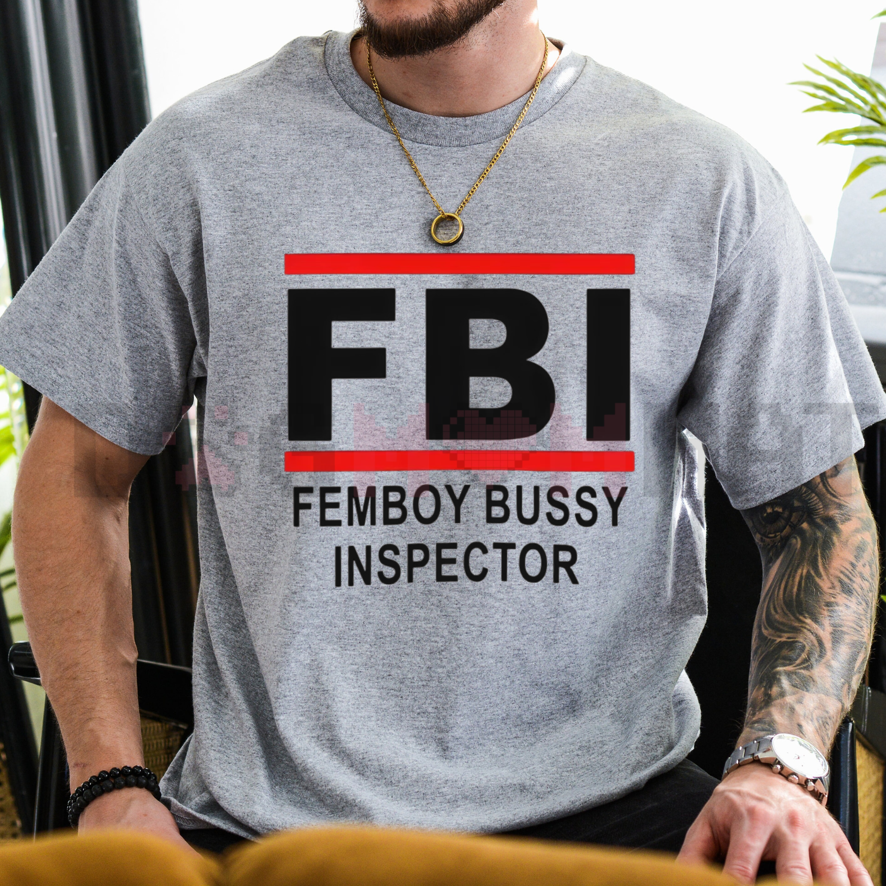 "FBI Femboy Bussy Inspector" T-Shirt