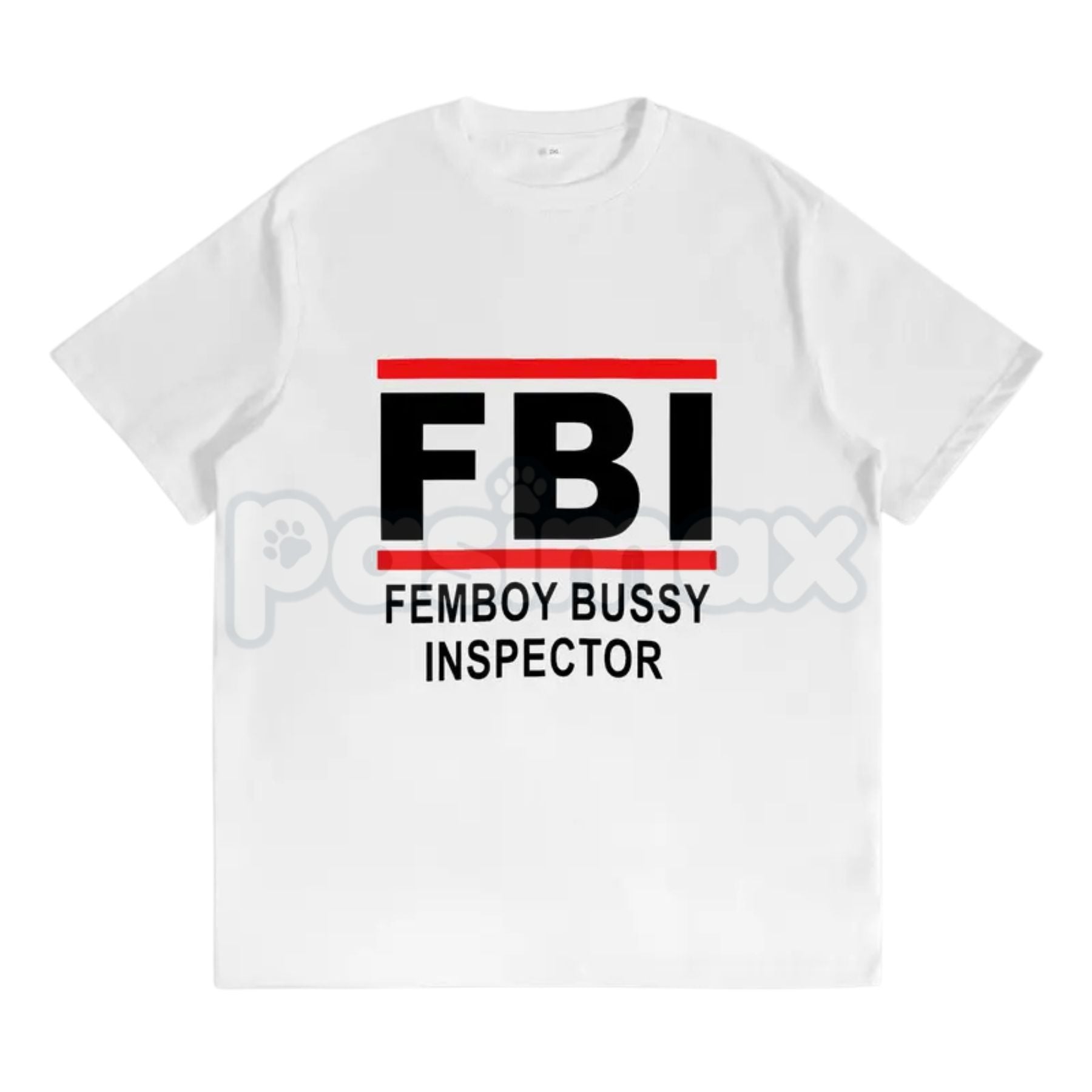 "FBI Femboy Bussy Inspector" Funny T-Shirt – Unhinged Meme Culture Graphic Tee, Premium 100% Cotton Sarcastic Parody Top, Soft Lived-In Heavyweight Unisex Humor Shirt, Made in USA