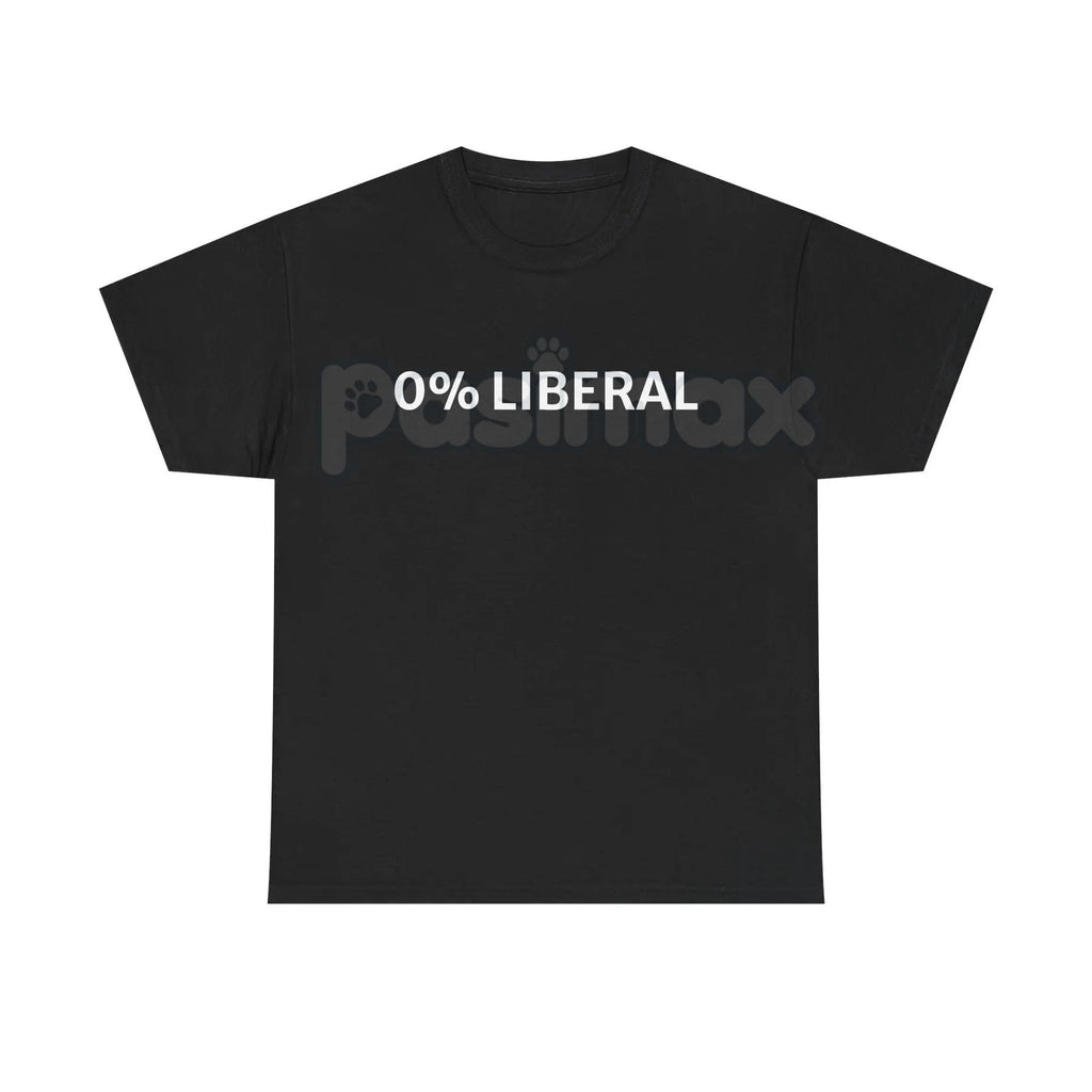 "0 Percent Lib" T-shirt - Funny Political Graphic Tee, Halloween Humor Gift Idea, Conservative Statement Shirt