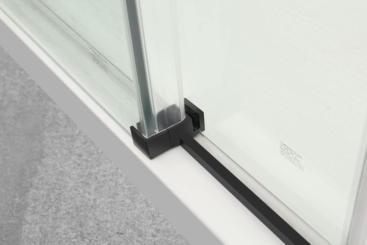 Black 1/4 Inch 6mm Glass Shower Doors