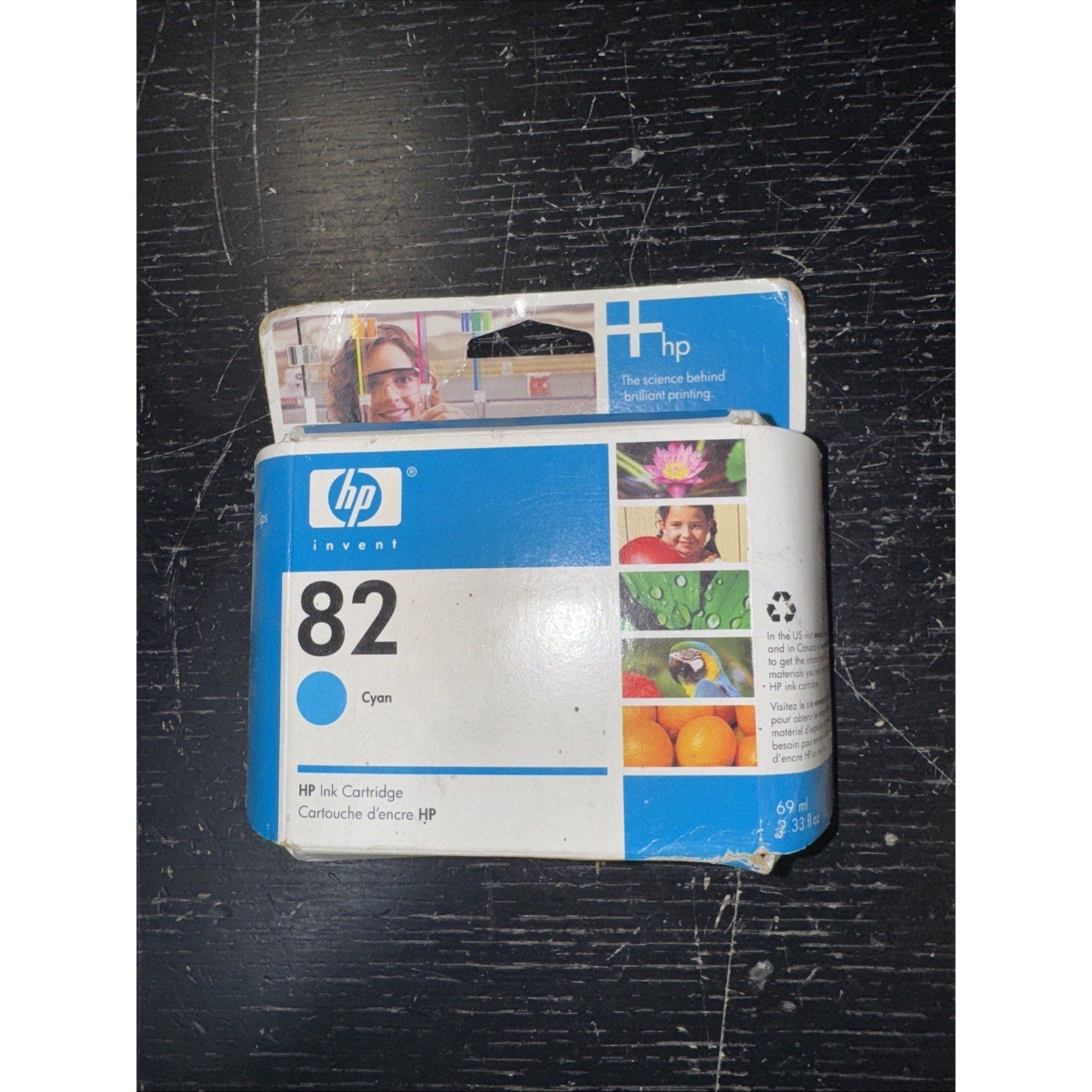 Genuine HP 82 Cyan (C4911A) Ink Cartridge Expired New Sealed