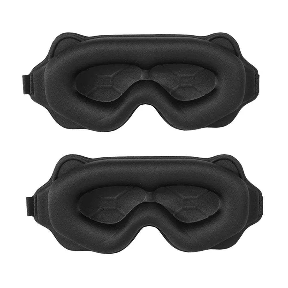 3D Contoured Sleep Mask | Breathable Light-Blocking Eyeshade for Travel