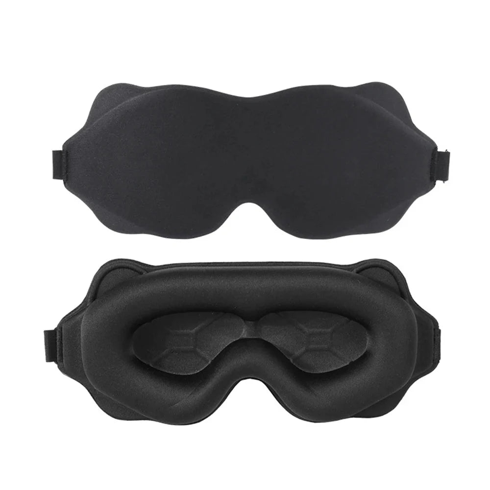 3D Contoured Sleep Mask | Breathable Light-Blocking Eyeshade for Travel