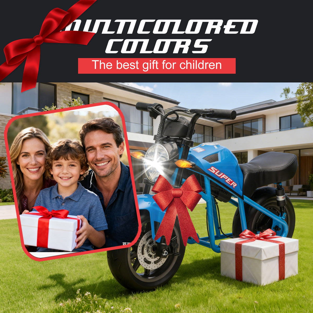 24V300W Kids Ride On XL Electric Toy Motorcycle