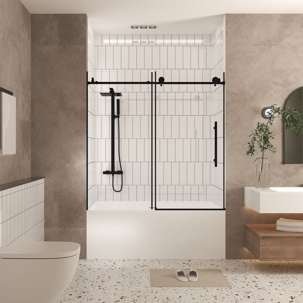 Frameless Shower Door 56-60"W x 60"H