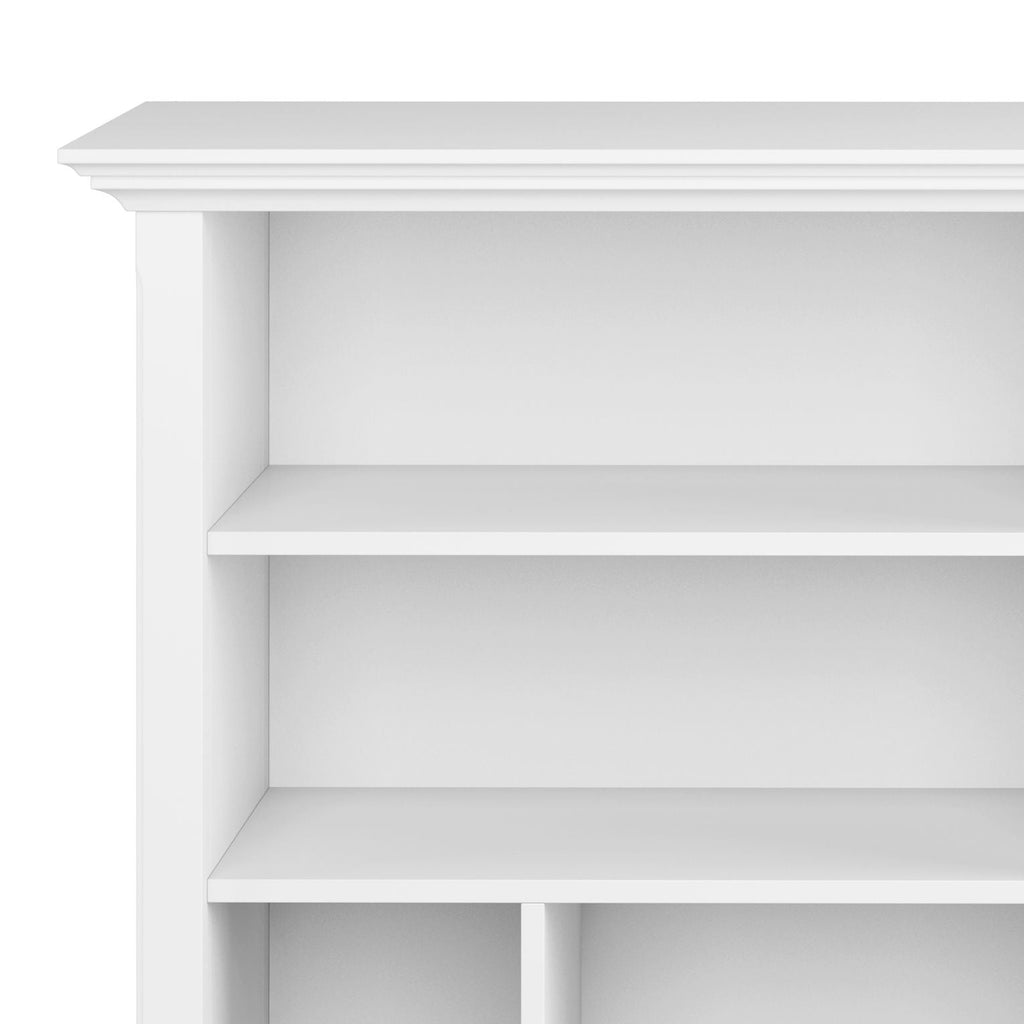 Multi Cube Bookcase and Storage Unit with Eight Storage Cubbies - Black, Gray, White, Dark Brown