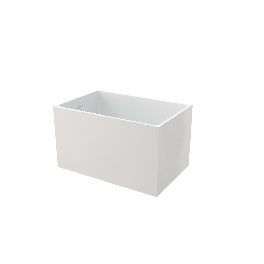 43" Acrylic Freestanding Bath Tub Modern Soaker Tub
