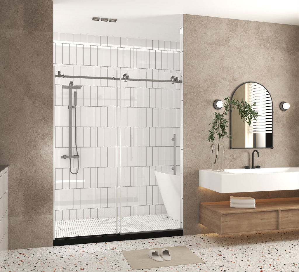 Frameless Shower Door 44-48"W x 76"H