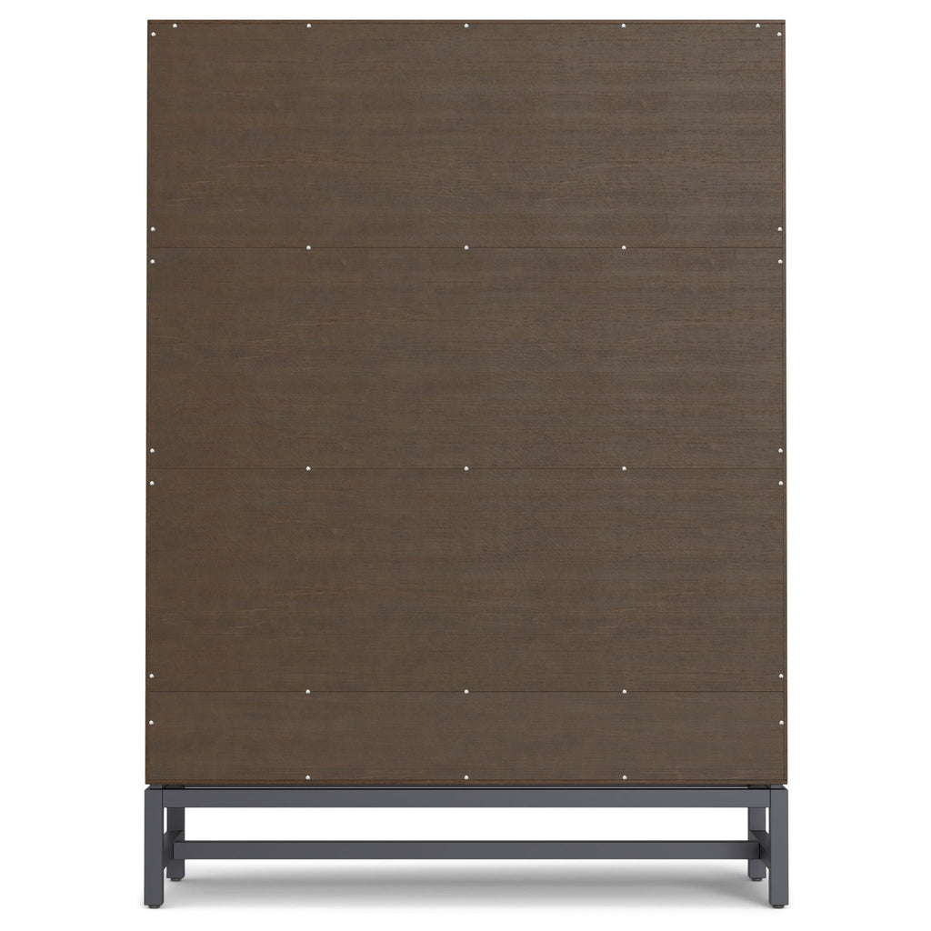 Walnut Brown Cube Organizer Bookcase with Drawers - 9 Cubes