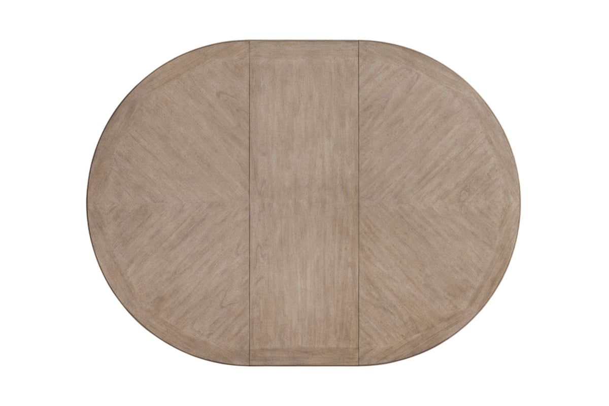 54" Round Dining Table with 18" Removable Leaf