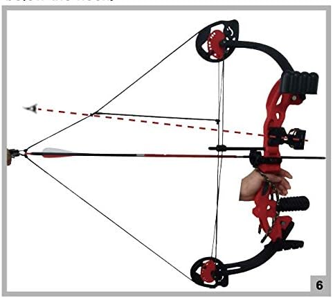 Compound Bow Archery for Youth and Beginner, Right Handed,19”-28” Draw Length,15-29 Lbs Draw Weight, 260 fps