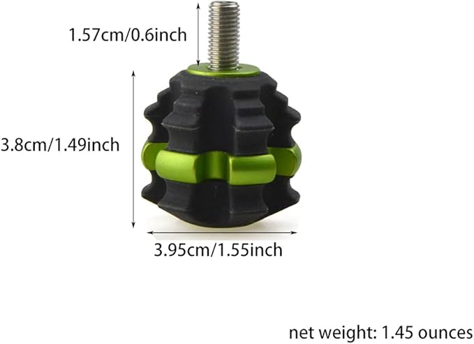 ZSHJGJR Archery Stackable Bow Stabilizer Ball Reduce Shock Absorber Balance Bar Vibration Damper Silencer for Recurve Compound Bow Hunting Shooting